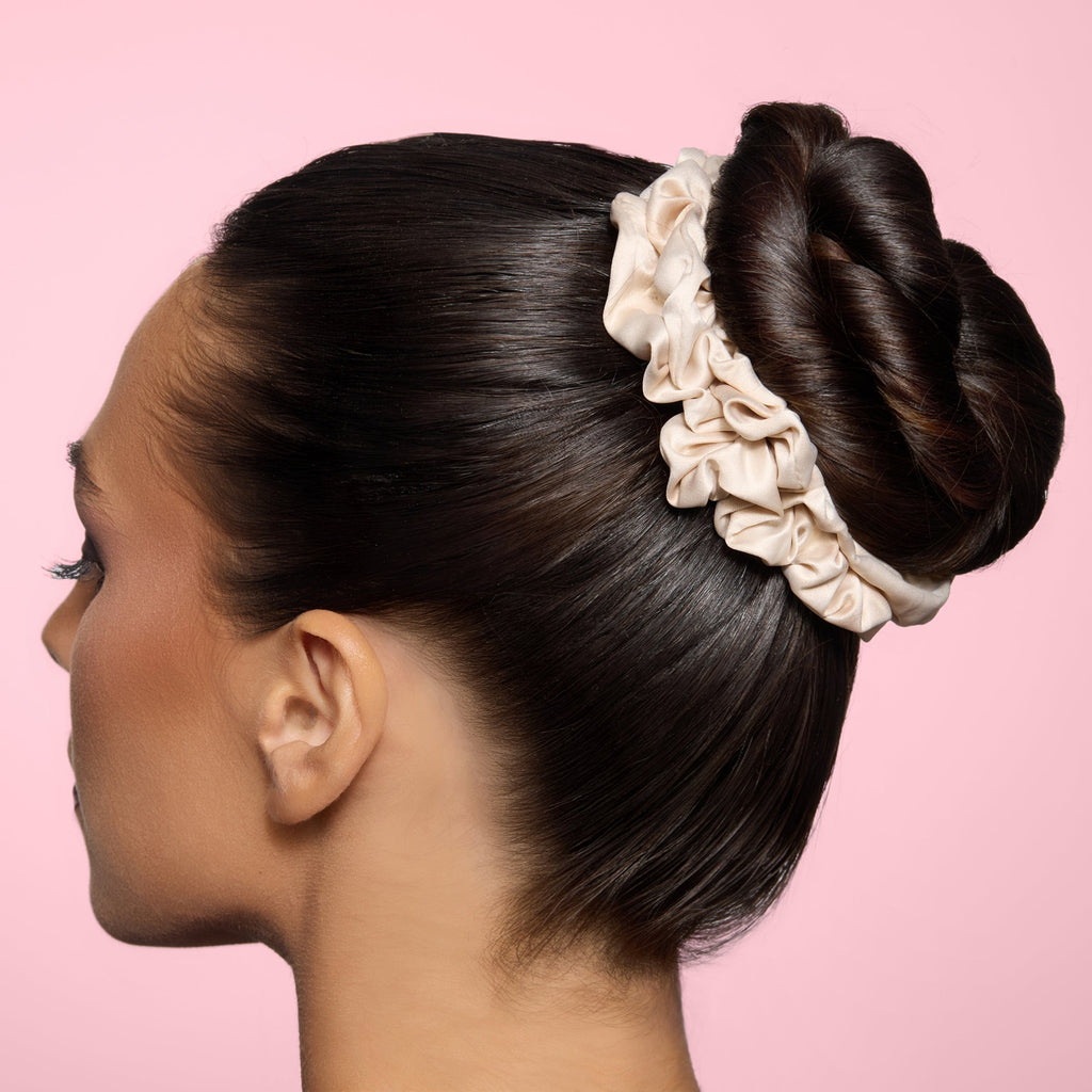Large Satin Scrunchies 4 Piece Set